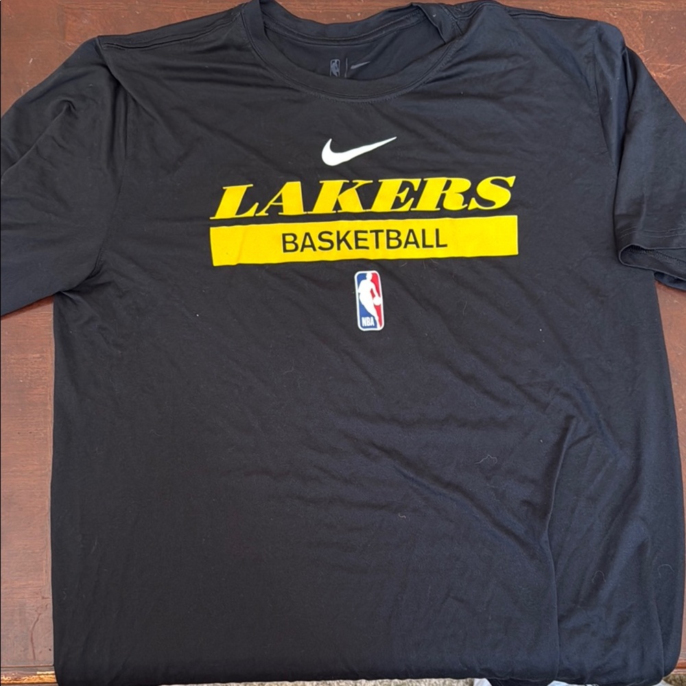 Nike Black Lakers Tee with Yellow Highlights